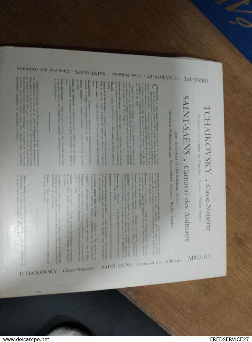 63 //  CASSE-NOISETTE TCHAIKOVSKI ORCHESTRE DE L'OPERA DE FRANCFORT / DIRECTION WALTER GOEHR / CARNAVAL DES ANIMAUX - Instrumental