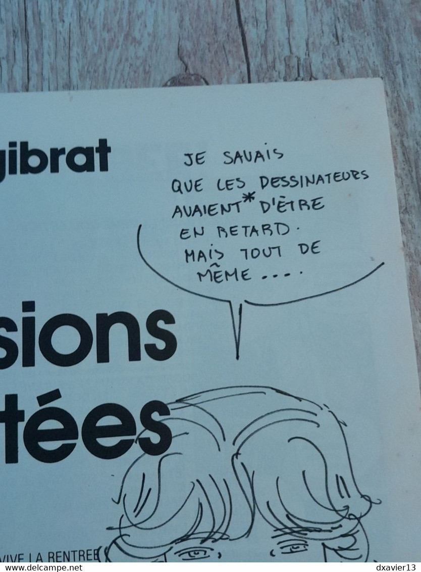 Bande Dessinée Dédicacée -  Collection Pilote 30 - Visions fûtées (1980)