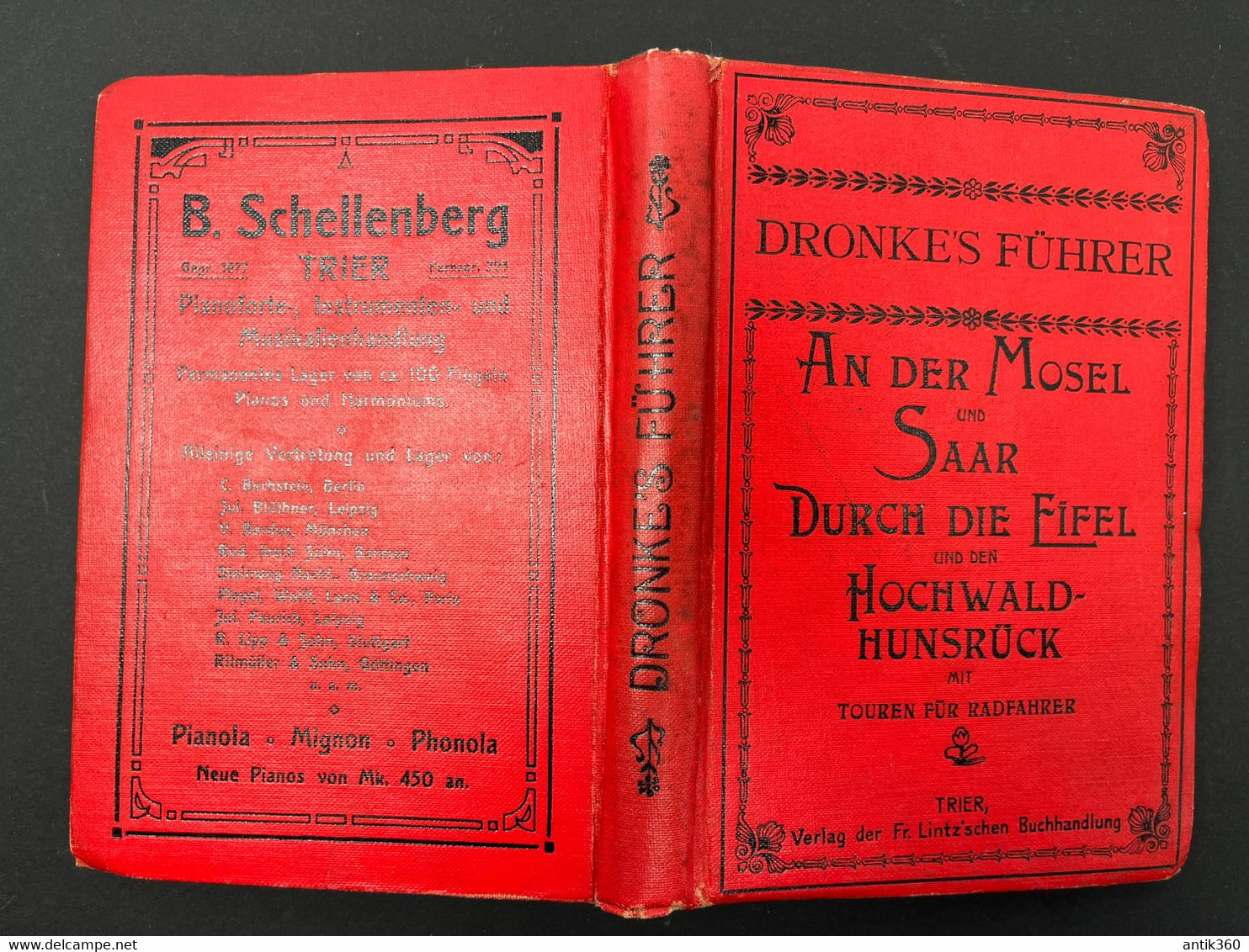 Ancien Guide DRONKE'S FÜHRER AN DER MOSEL UND SAAR DURCH DIE EIFEL UND DEN HOCHWALD HUNSRUCK - Zonder Classificatie