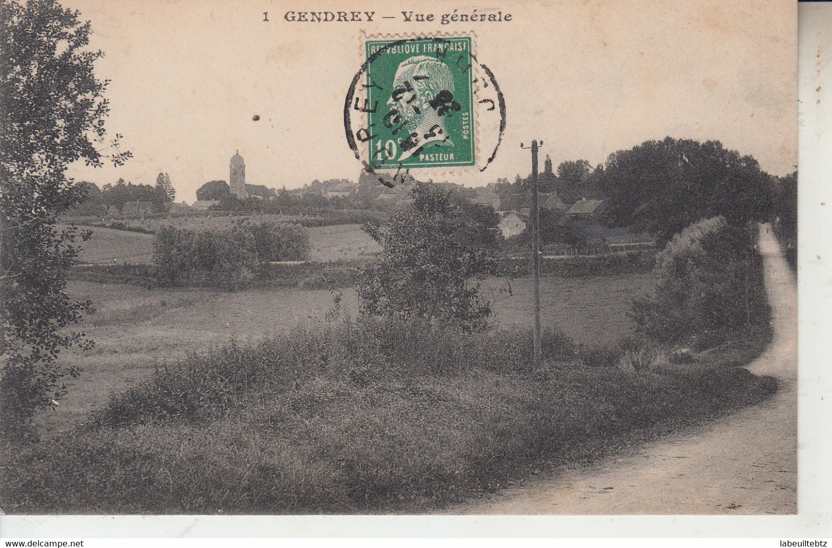 GENDREY - 2 Cartes - Vue Générale & Intérieur De L'église  PRIX FIXE - Gendrey