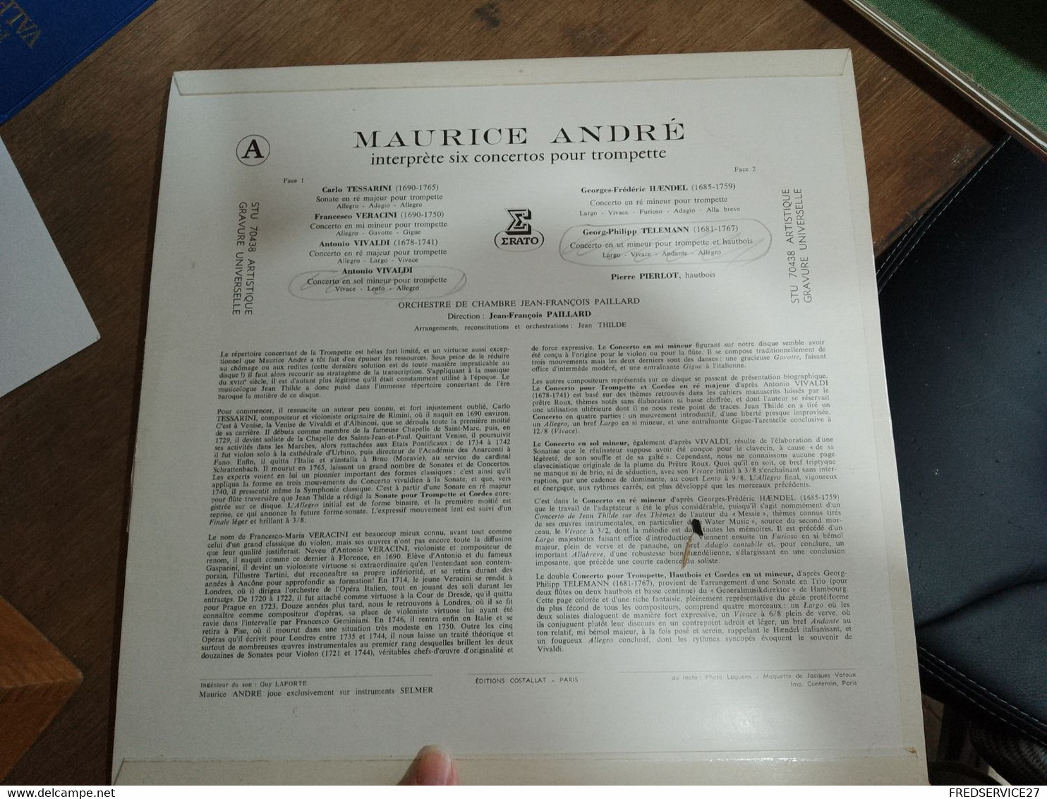 64 //  Maurice André Interprète SIX CONCERTOS POUR TROMPETTE - Instrumental