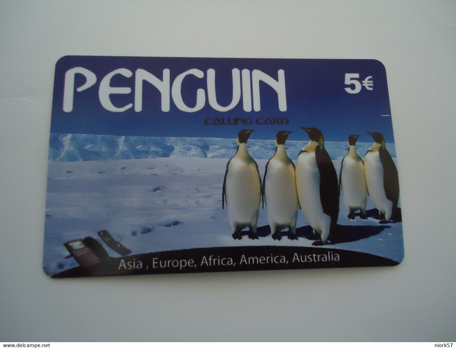 GREECE USED PREPAID CARDS   BIRD BIRDS PINGUINS - Pinguins