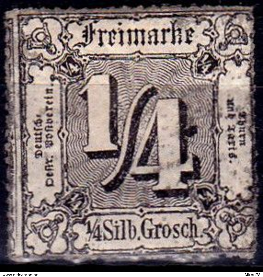 Stamp Thurn And Taxis 1865 1/4kr  Mint Lot67 - Neufs