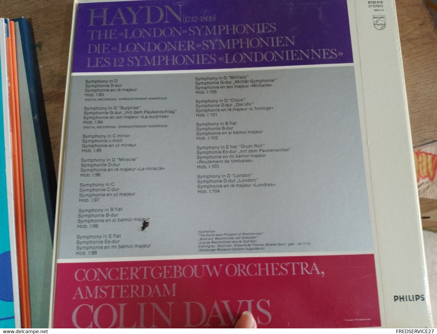 64 //  Haydn The London Symphonies / CONCERTGEBOUW ORCHESTRA  AMSTERDAM COLIN DAVIS - Instrumental