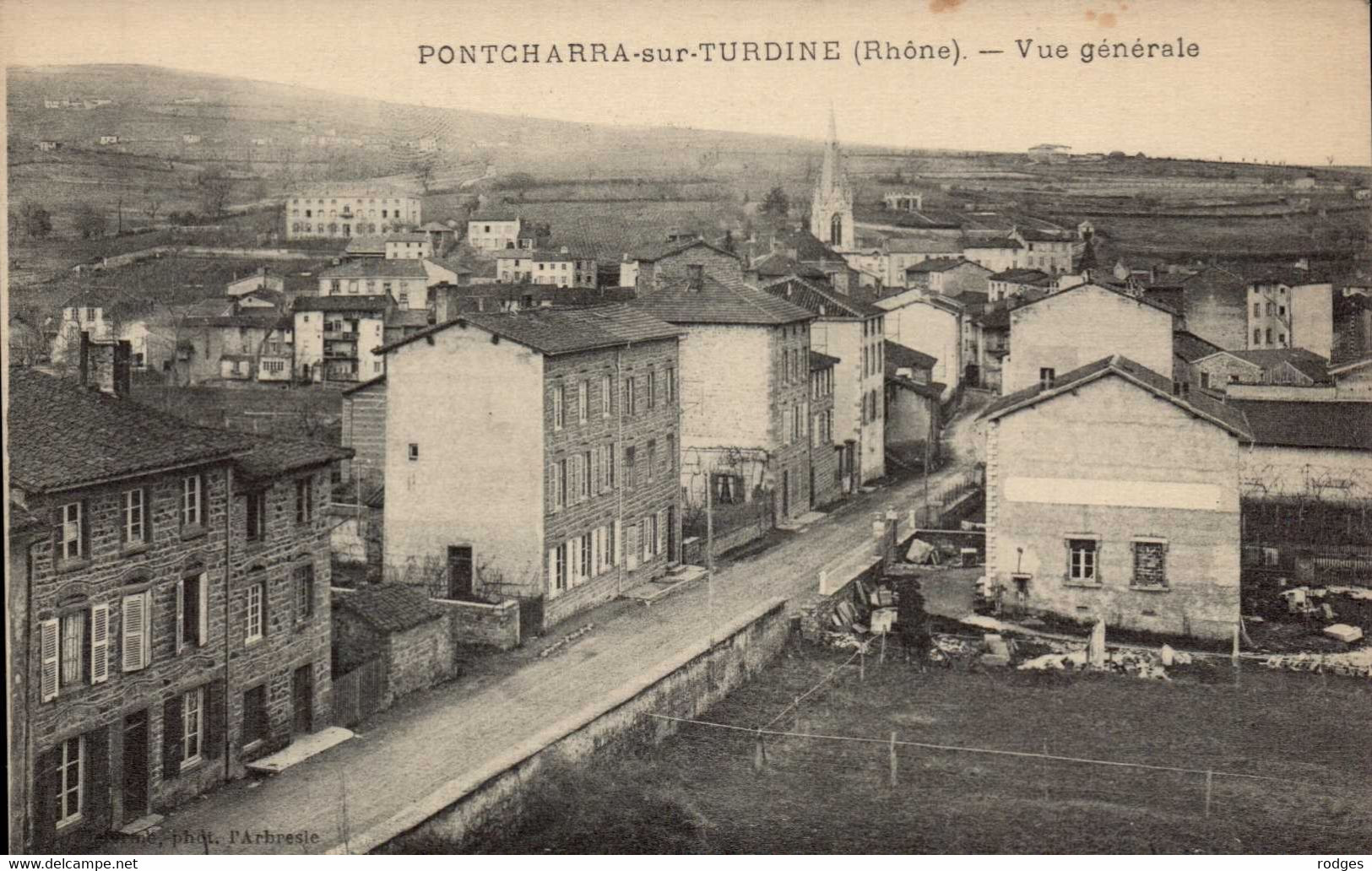 Dep 69 , Cpa PONTCHARRA Sur TURDINE , Vue Générale (24466) - Pontcharra-sur-Turdine