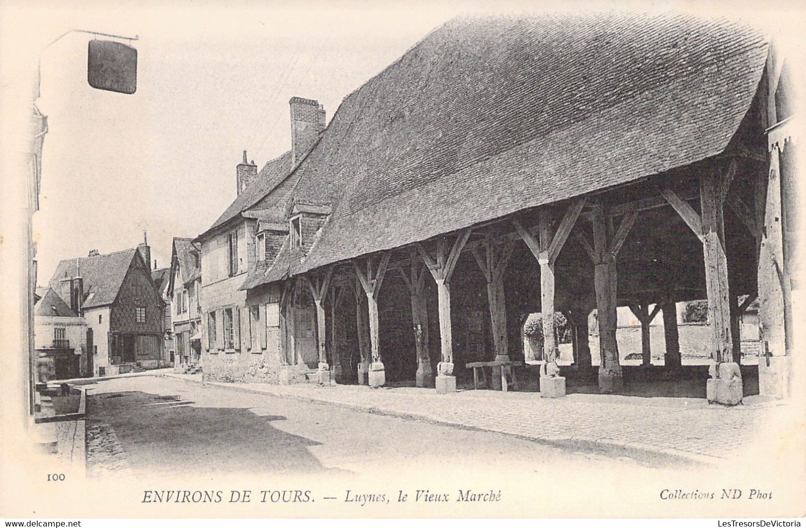 37 - LUYNES - Le Vieux Marché - ND PHOT -  Carte Postale Ancienne - Luynes