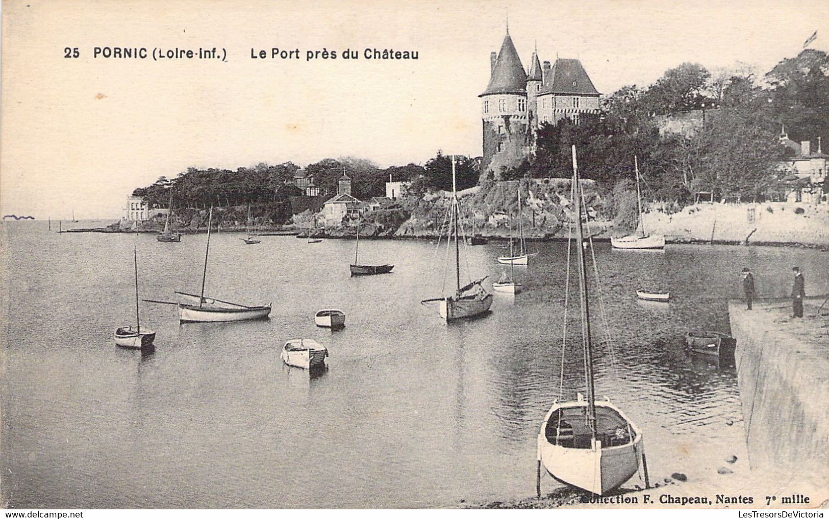 44 - PORNIC - Le Port Près Du Château - Carte Postale Ancienne - Pornic