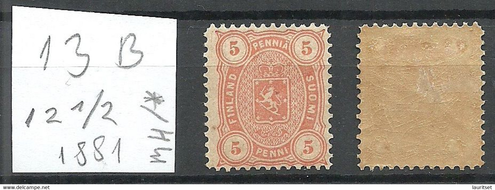 FINLAND FINNLAND 1881 Michel 13 B * - Ongebruikt