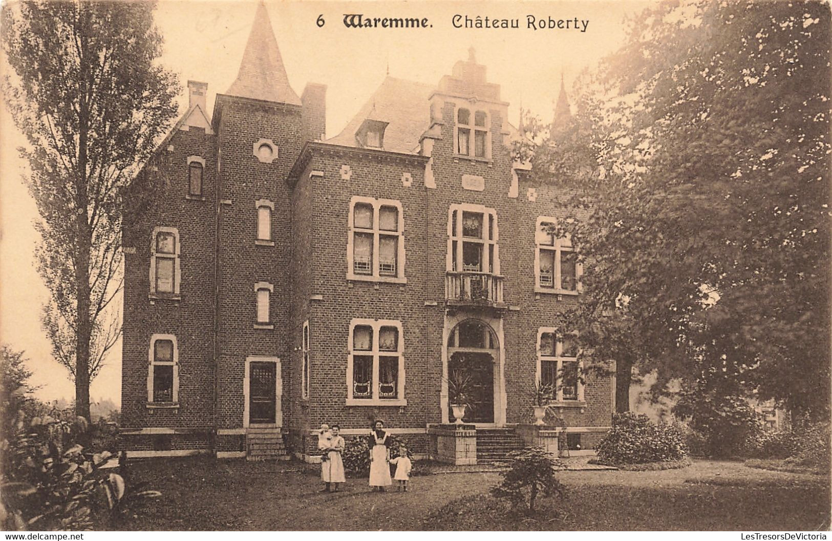 Belgique - Waremme - Chateau Roberty - Edit. N. Laflotte - Animé - Oblitéré Waremmes 1913 - Carte Postale Ancienne - Waremme