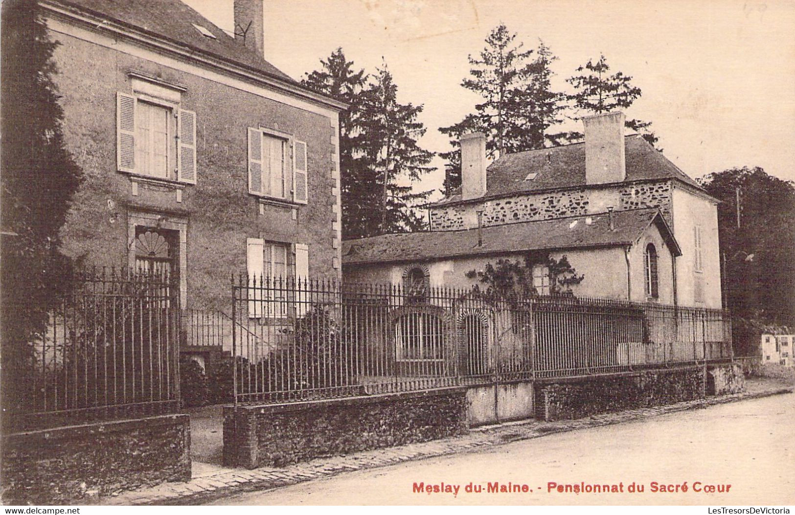 FRANCE - 53 - MESLAY Du MAINE - Pensionnat Du Sacré Coeur - Carte Postale Ancienne - Meslay Du Maine