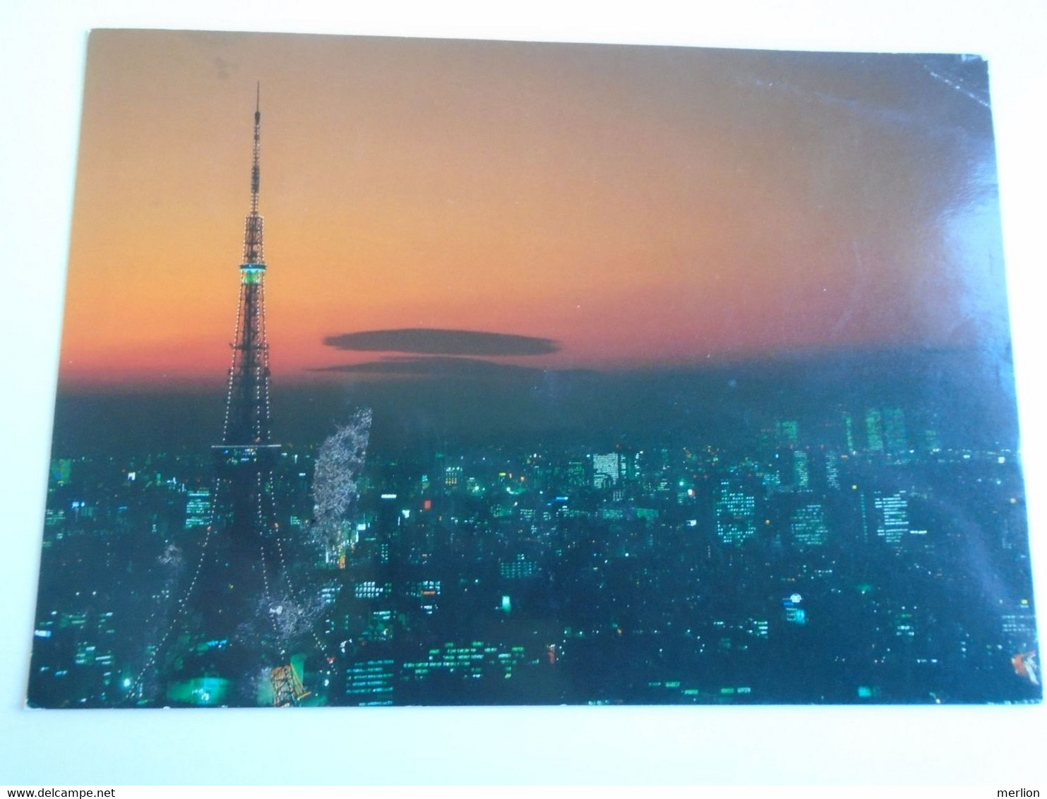 D193289  Japan  Postcard   Cancel 89.8.2012  SHITAYA  TOKYO  - TOKYO TOWER - Brieven En Documenten
