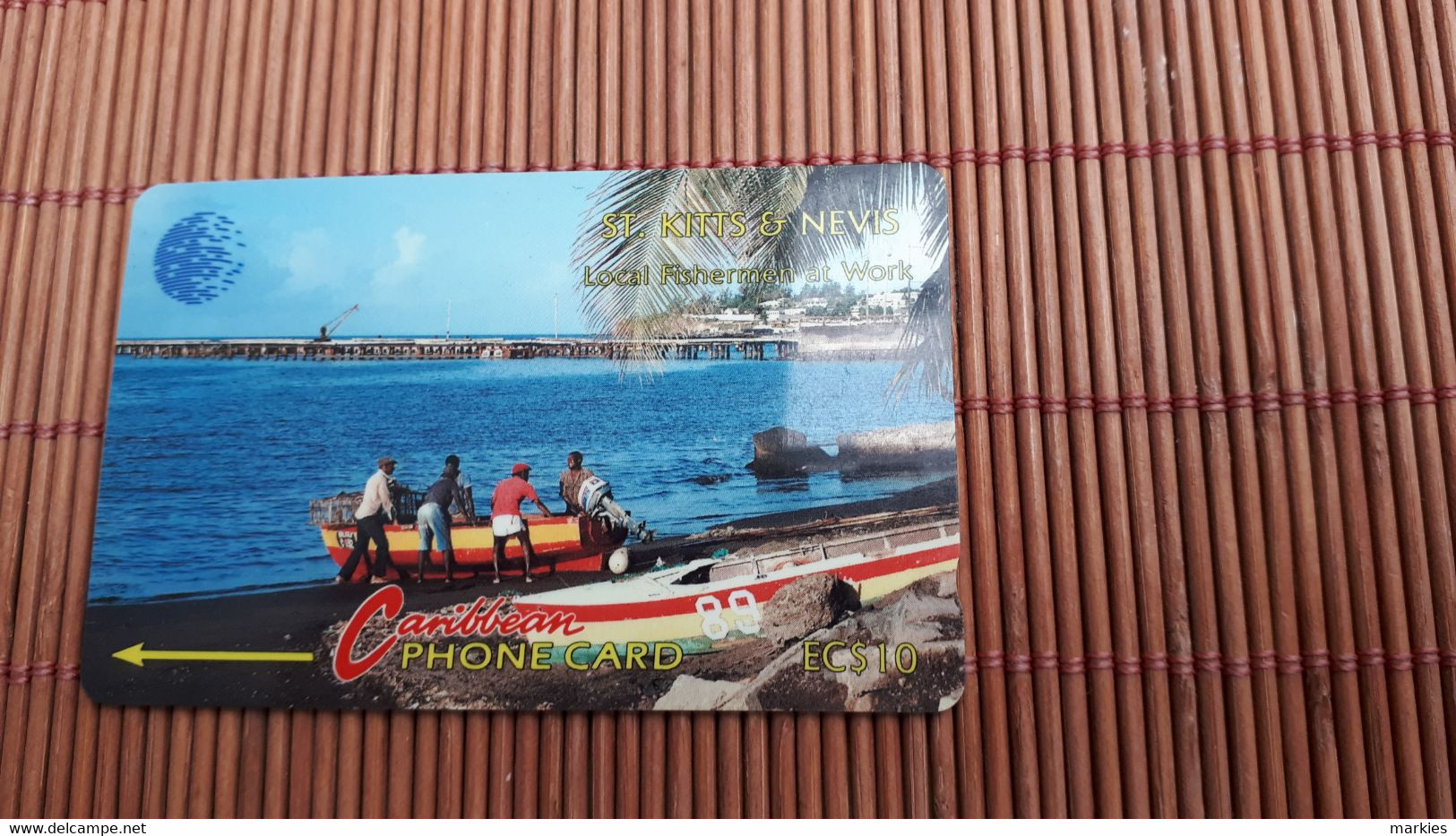 Phonecard ST Kits & Nevis 6CSKA Used Rare - St. Kitts & Nevis