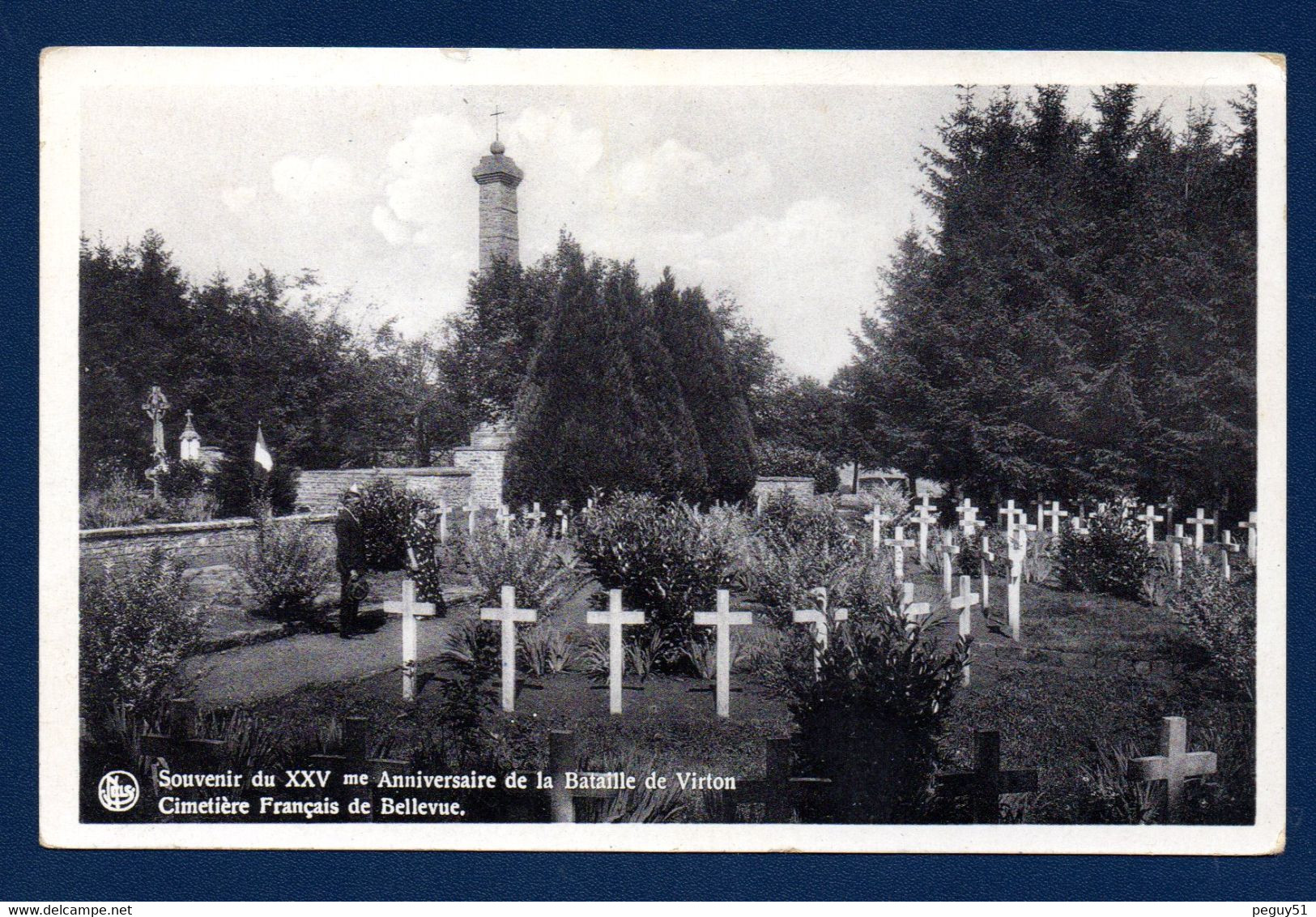 Virton. Souvenir Du 25ème Anniversaire De La Bataille De Virton. Cimetière Français De Bellevue. - Virton