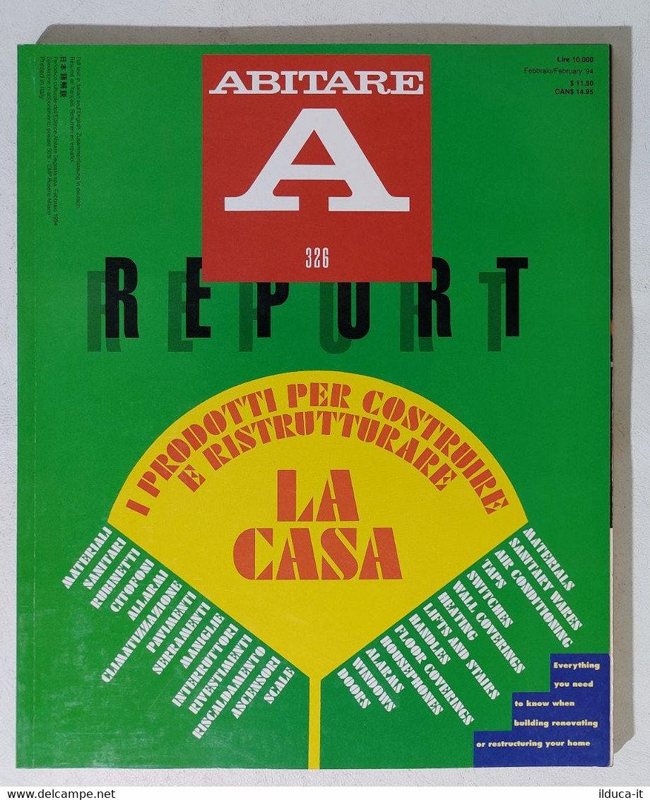 17684 ABITARE 1994 N. 326 - I Prodotti Per Costruire E Rinnovare Casa - Casa, Jardinería, Cocina