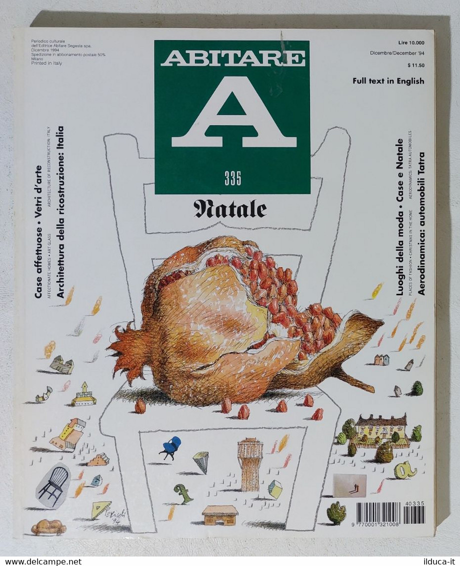 17718 ABITARE 1994 N. 335 - Case / Moda / Auto Tatra / Natale / Vetri - Casa, Jardinería, Cocina