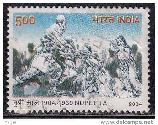 India Used 2004, Nupee Lal, Women Agitation Against British In Manipur, Assam Rifiles, Militaria (sample Image) - Oblitérés