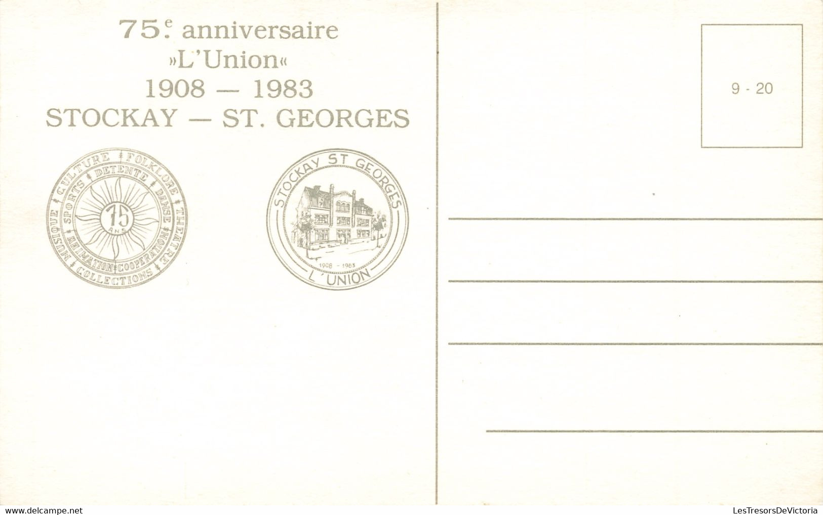 Belgique - Lot de 14 Cartes de Stockay Saint Georges - 75ème anniversaire de l'union 1908 1983 - C. Postale Ancienne