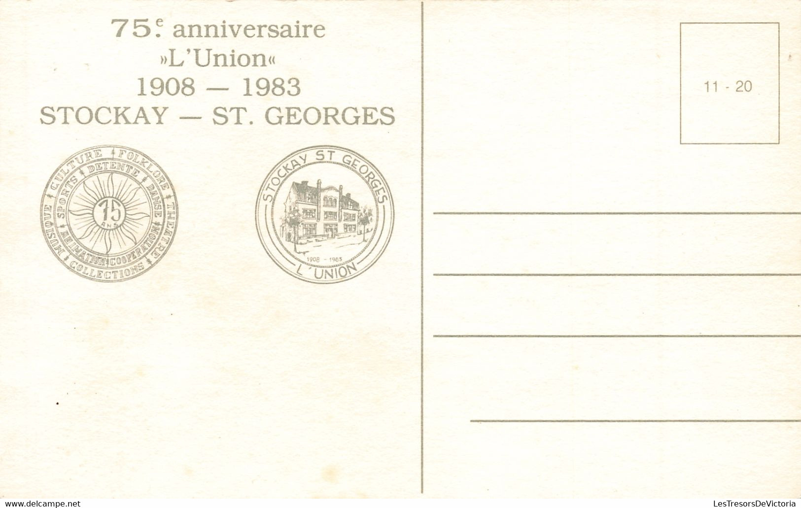 Belgique - Lot de 14 Cartes de Stockay Saint Georges - 75ème anniversaire de l'union 1908 1983 - C. Postale Ancienne