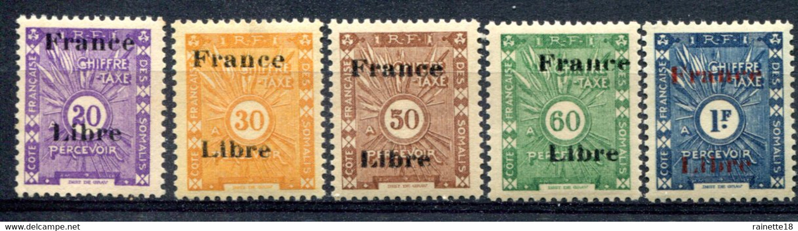 Cote Des Somalis    Taxes   32/36 ** - Unused Stamps