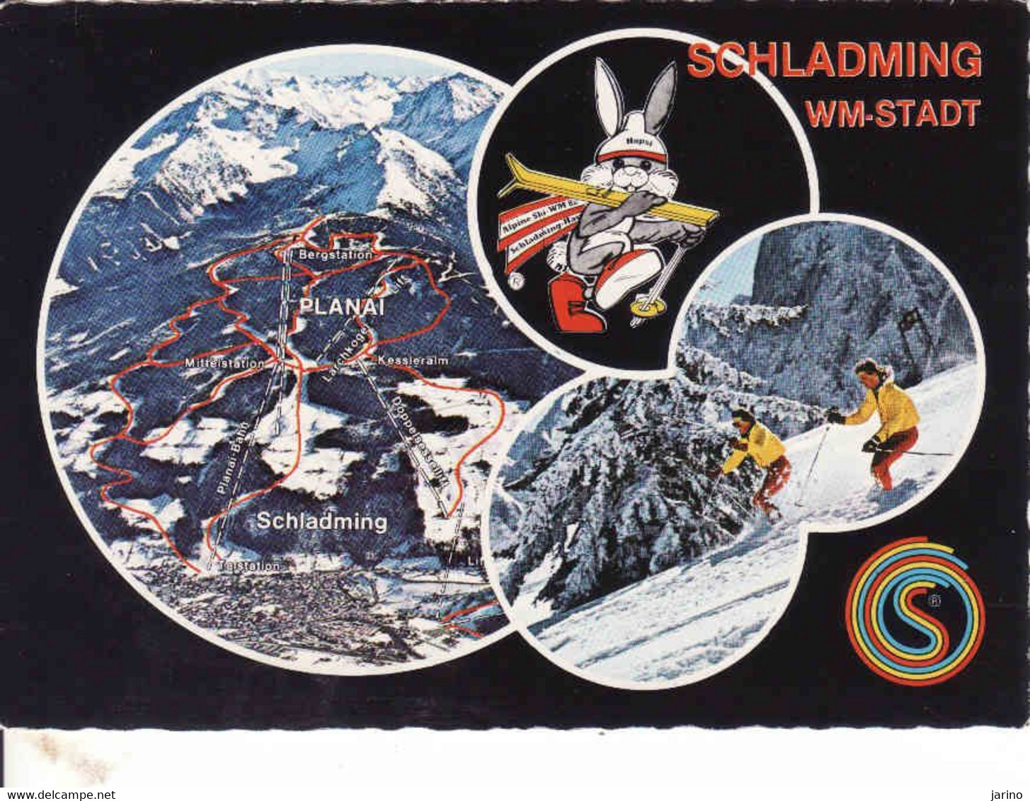 Österreich,Steiermark, Schladming, WM Stadt Alpine Ski 1982, Planai, Bezirk Liezen, Gebraucht 1983 - Schladming