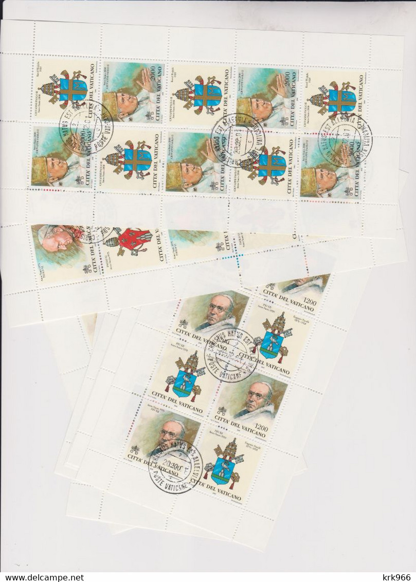 VATICAN 2000  Sheet Set Used - Used Stamps