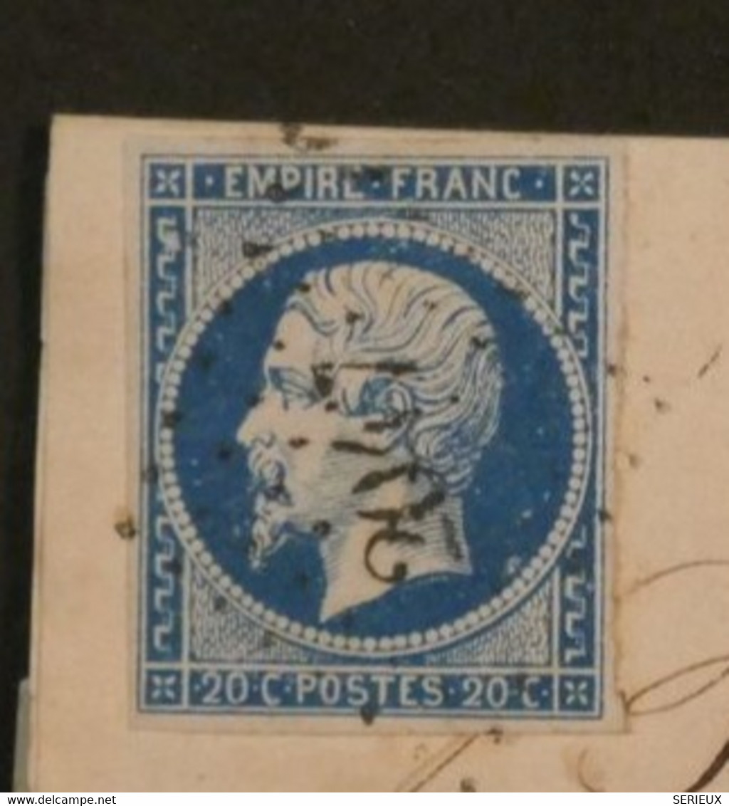 BN5 FRANCE BELLE  LETTRE  1857 MONT EN MARSAN  A ST SEVER  +NAP. N°14 . +AFFRANCH. INTERESSANT - 1853-1860 Napoleone III