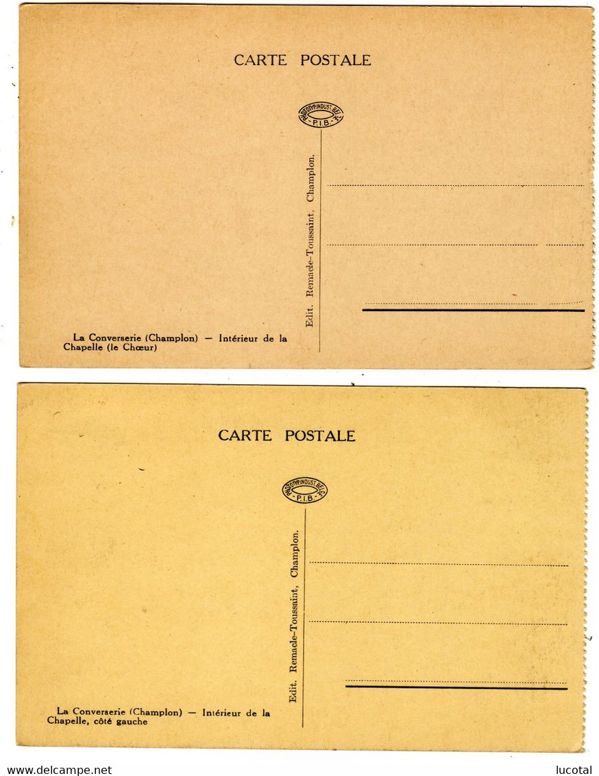 Champlon - La Converserie - Lot De 4 Catres Postales De Carnet - Editeur PIB / Remacle-Toussaint - Tenneville