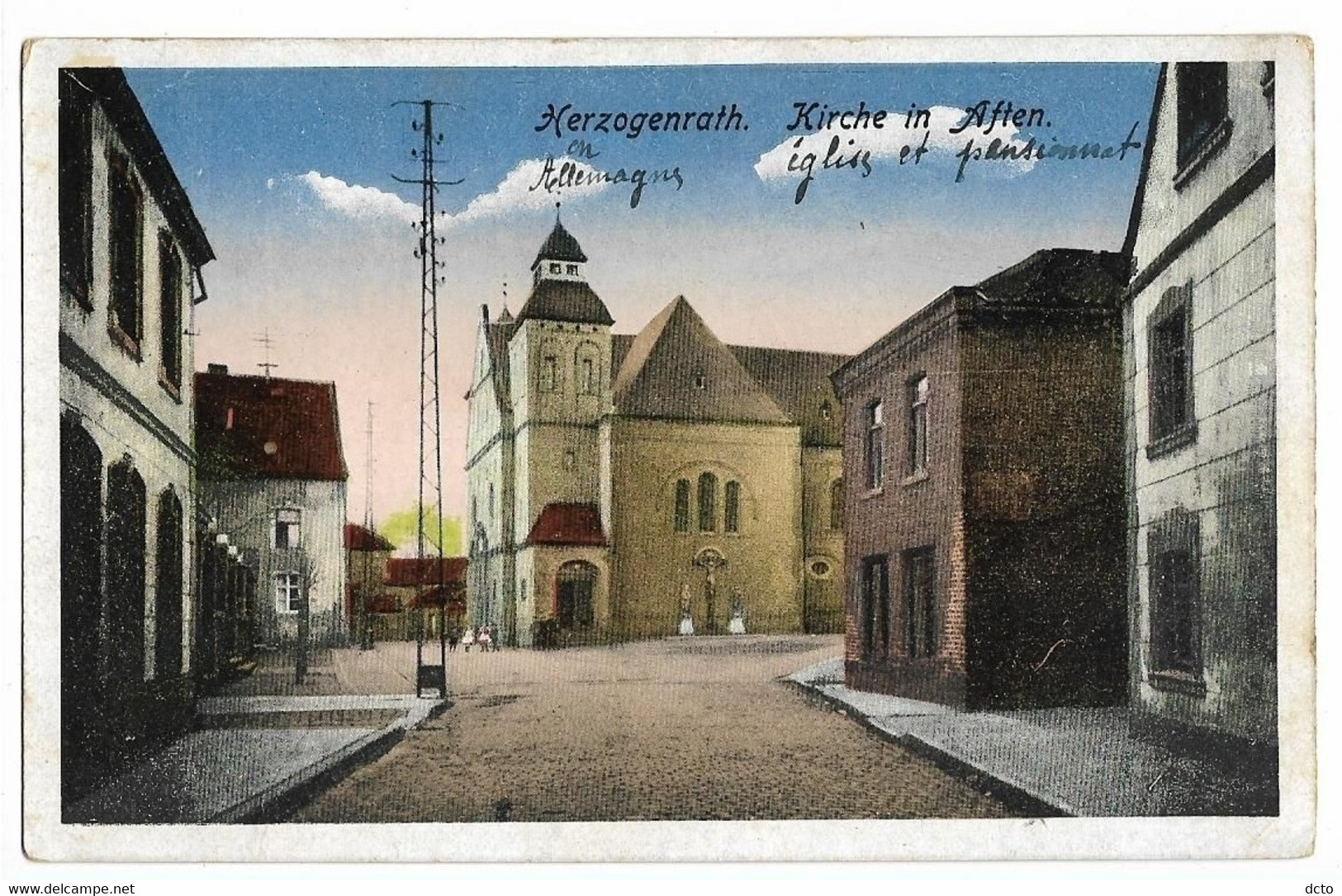 HERZOGENRATH Kirche In Aften, Envoi 1919 - Herzogenrath