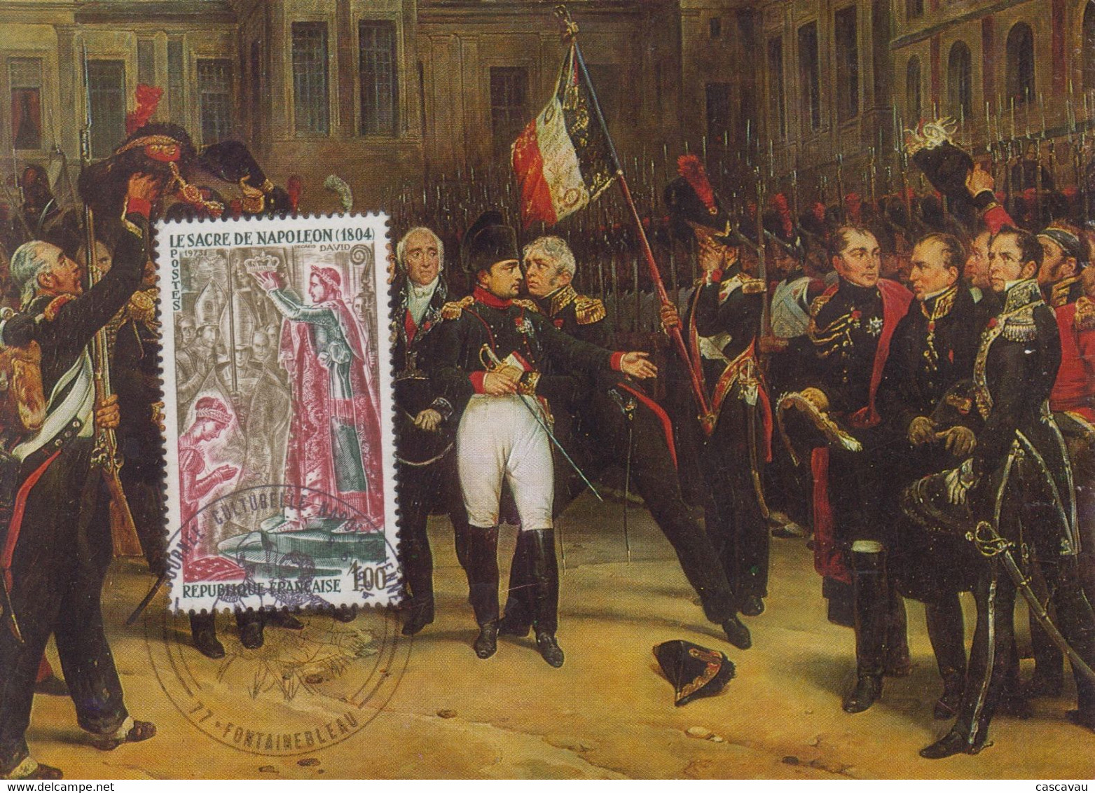 Carte  FRANCE   Journée  Culturelle   Napoléonienne    FONTAINEBLEAU   1974 - Napoleon