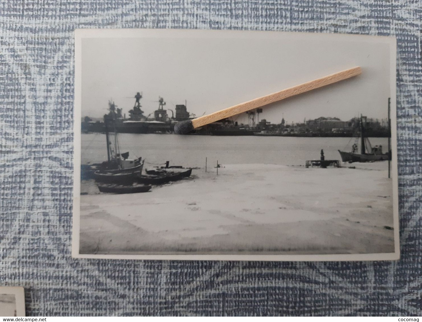 83 TOULON  PHOTO ORIGINALE 27 JUIN 1948 12 SABORDAGE DE LA FLOTTE FRANCAISE BATEAU MILITARIA - Bateaux