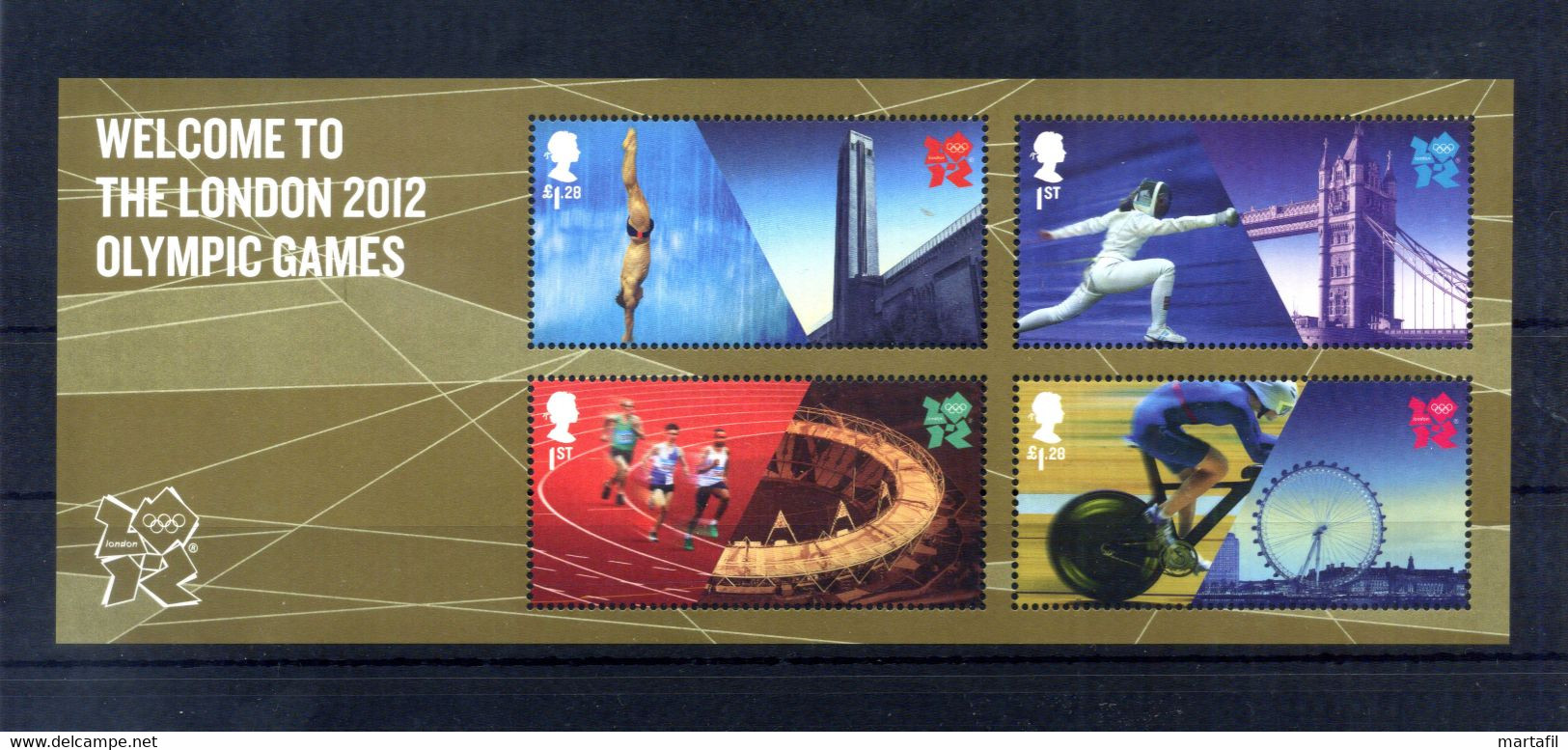 2012 GRAN BRETAGNA BF 97 MNH **, Londra 2012, London 2012, Olympic Games - Neufs