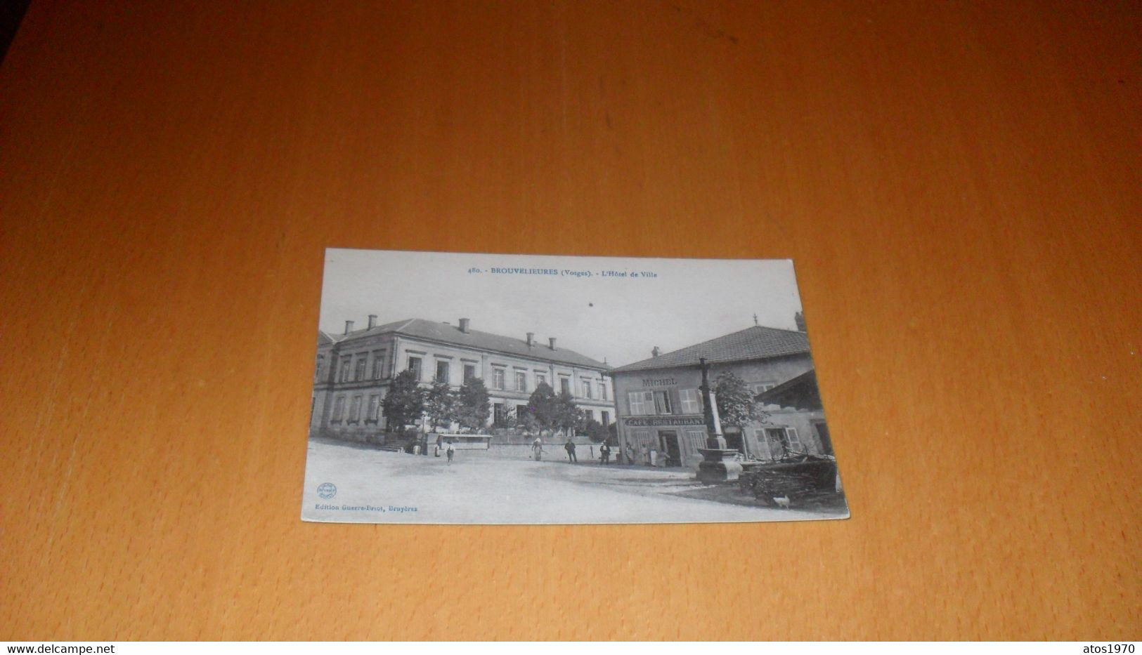 CARTE POSTALE ANCIENNE CIRCULEE DE 1917../ BROUVELIEURES VOSGES.- L'HOTEL DE VILLE.. - Brouvelieures