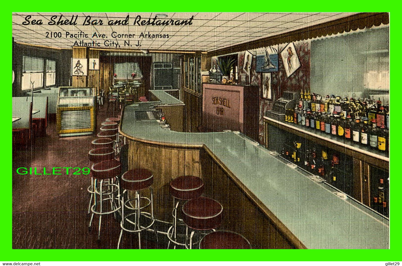 ATLANTIC CITY, NJ - SEA SHELL BAR AND RESTAURANT - TICHNOR BROS INC - - Atlantic City