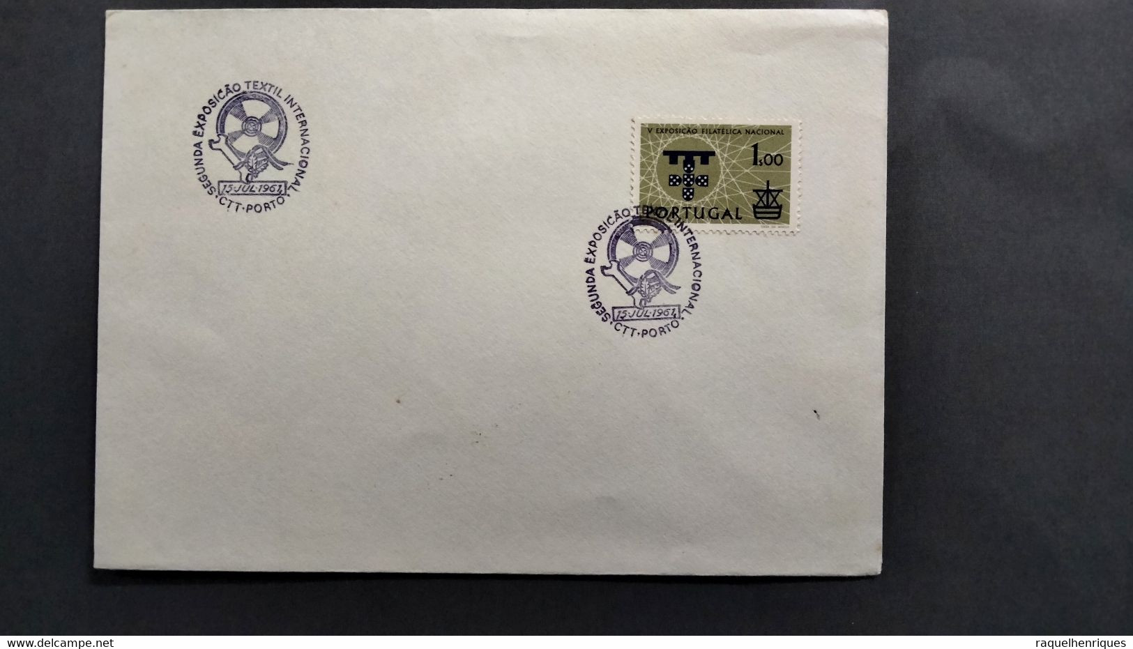 PORTUGAL COVER - 2ª EXP. TEXTIL INTERNACIONAL - PORTO 1961 (PLB#03-31) - Annullamenti Meccanici (pubblicitari)