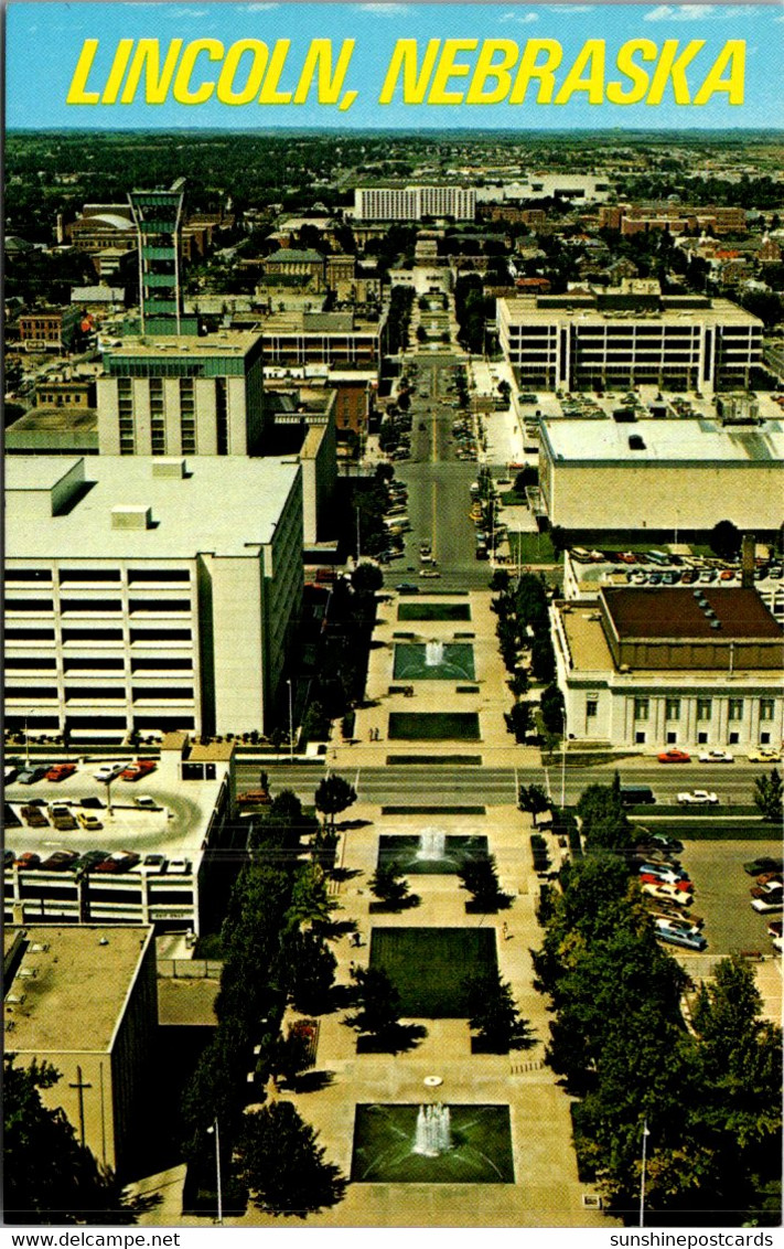 Nebraska Lincoln View From Top Of State Capitol Building - Lincoln