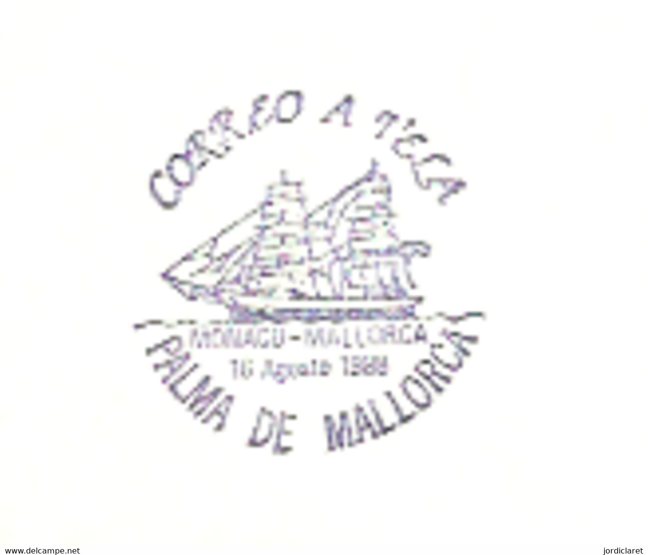 TRAVESIA A VELA  MONTECARLO-PALMA DE MALLORCA 1988 - Briefe U. Dokumente