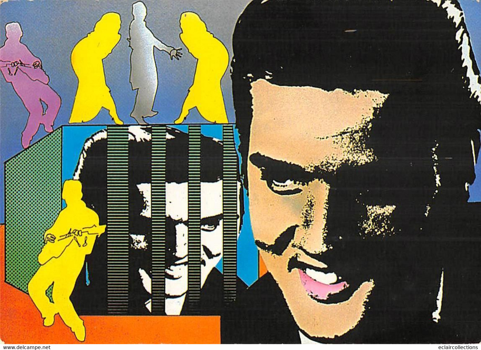 Thème.  Music Hall   Elvis Presley Illustrateur Butticker    10x15  (voir Scan) - Comics