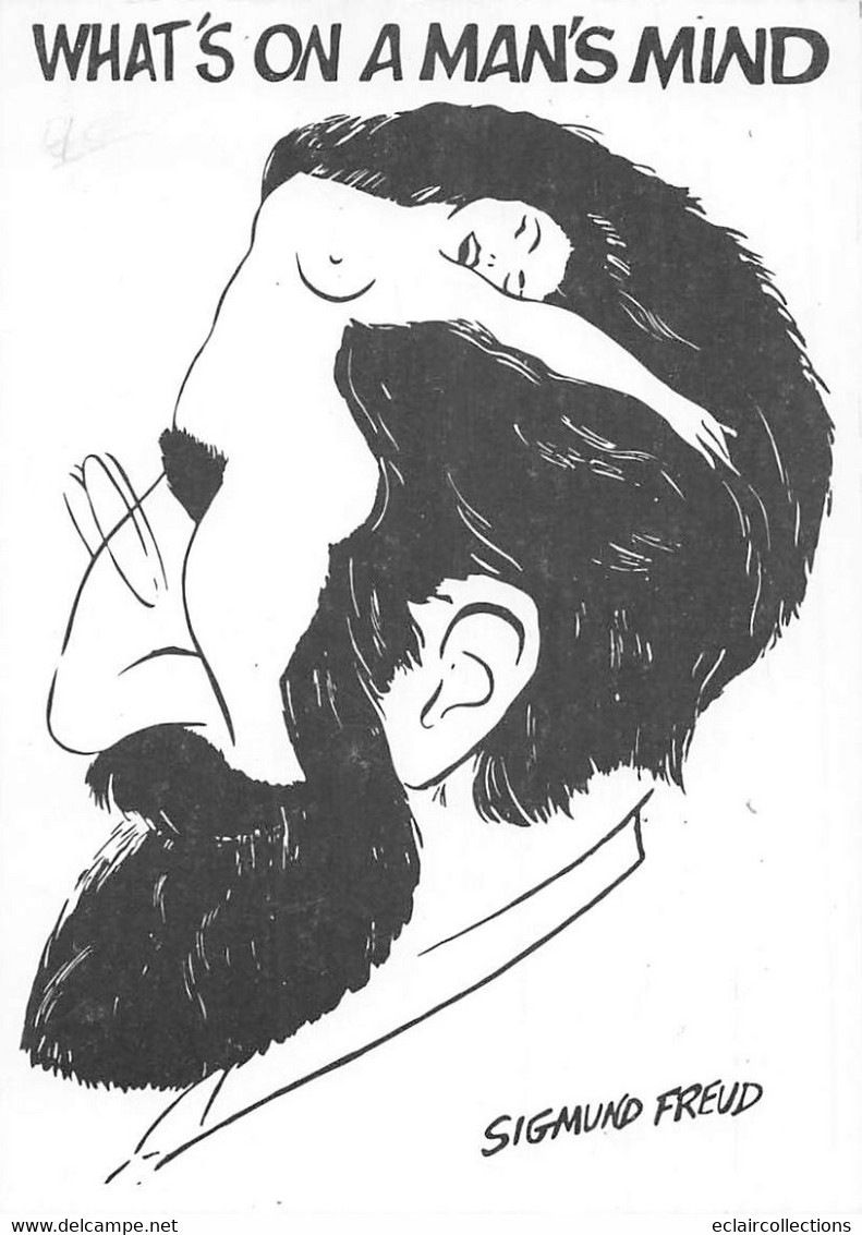 Thème.  Psychologie  Sigmund Freud   Femme Nue En Visage Genre Arcimboldesque   10x15  (voir Scan) - Autres & Non Classés