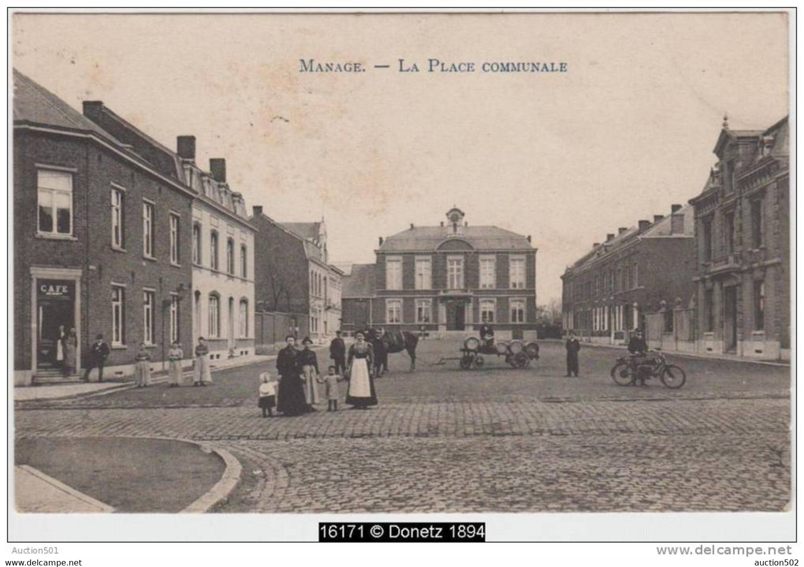 16171g CAFE - PLACE COMMUNALE - Manage - 1908 - Manage