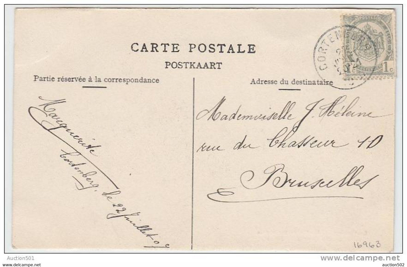 16963g Vieille FERME - Route D'ERBS-QUERBS - 1907 - Kortenberg