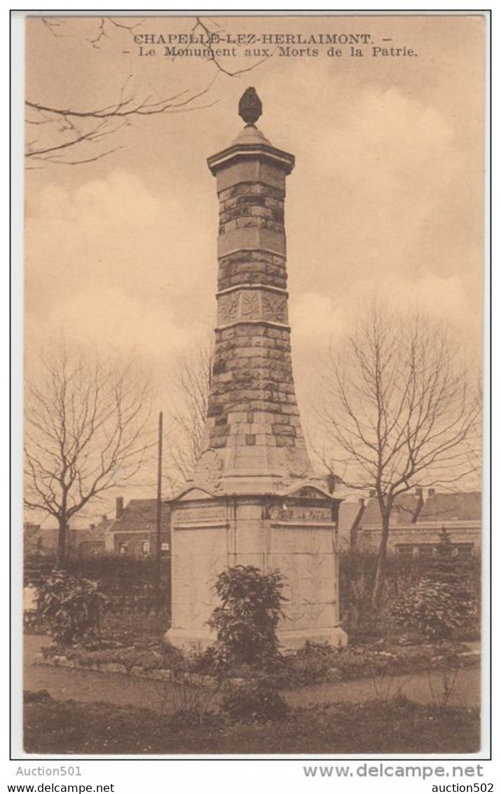 20475g MONUMENT Aux MORTS De La PATRIE - Chapelle-lez-Herlaimont - Chapelle-lez-Herlaimont