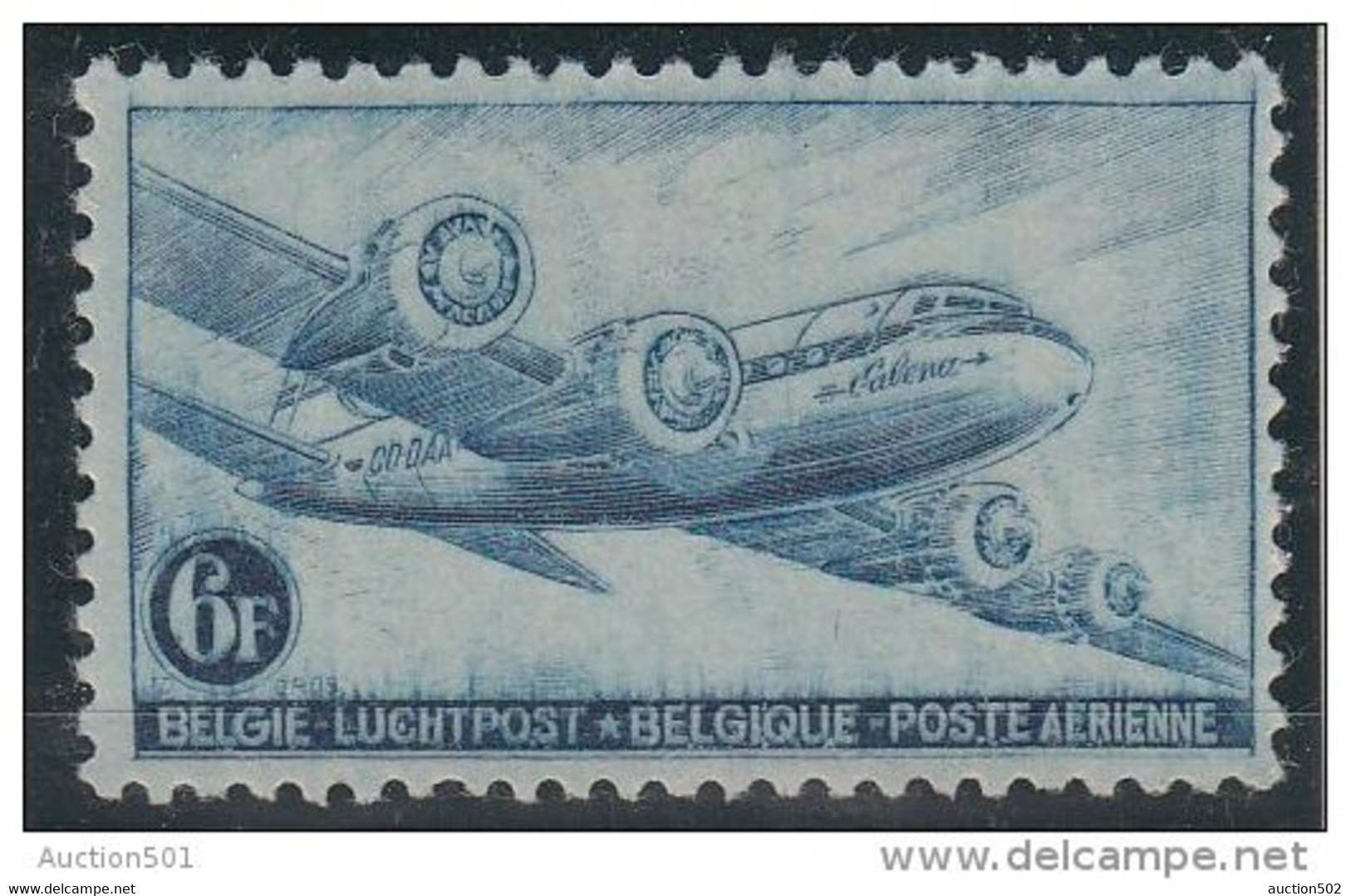20635 6Fr Avion 1946  PA 8 Neuf ** MNH Double Offset Au Verso - Autres & Non Classés