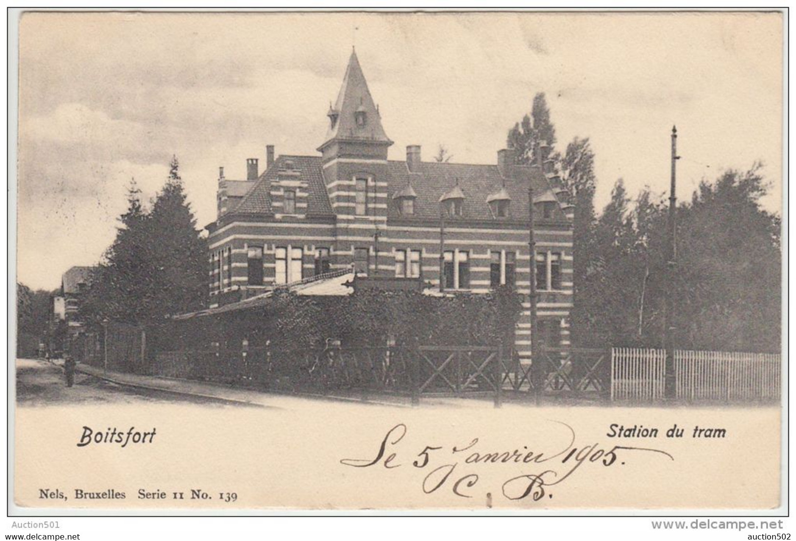 23935g  STATION Du TRAM - Boitsfort - 1905 - Watermael-Boitsfort - Watermaal-Bosvoorde