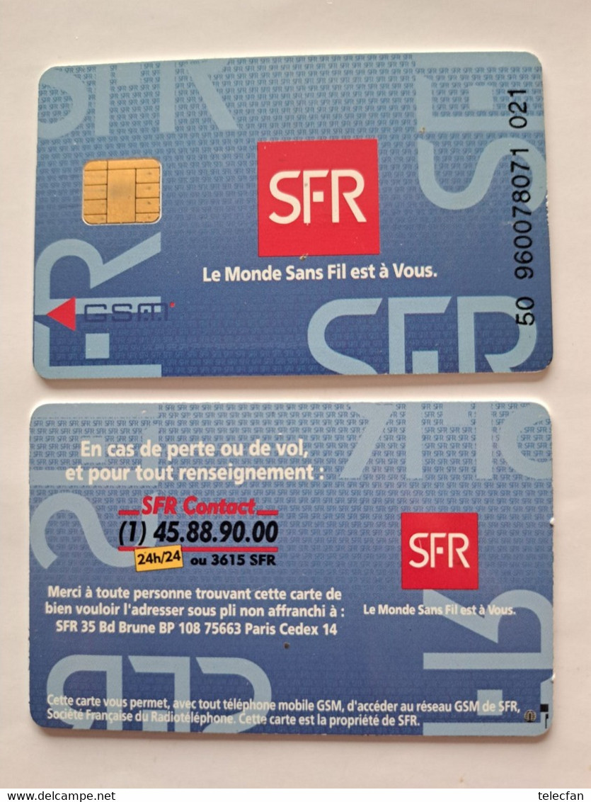 FRANCE CARTE MERE GSM SFR  UT - Mobicartes (GSM/SIM)