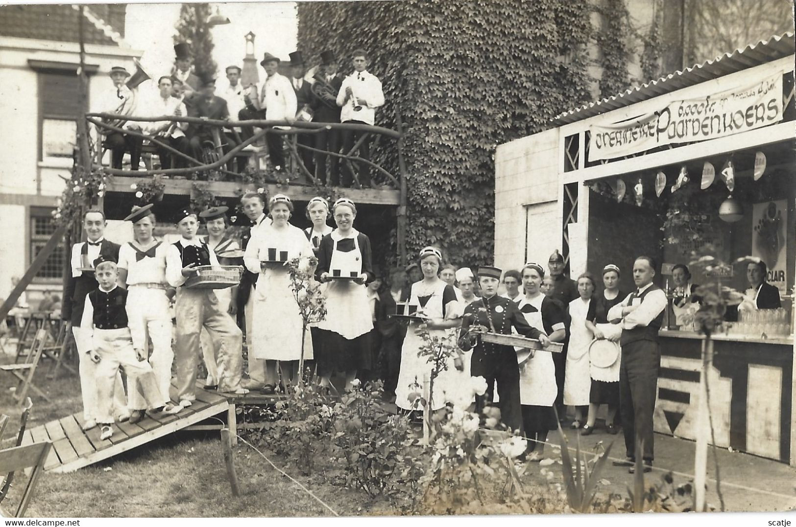 Overmeire   -   6.000 Fr   -   Paardenkoers    -   Bodega   -   FOTOKAART!  -   1913  Termonde ? - Berlare