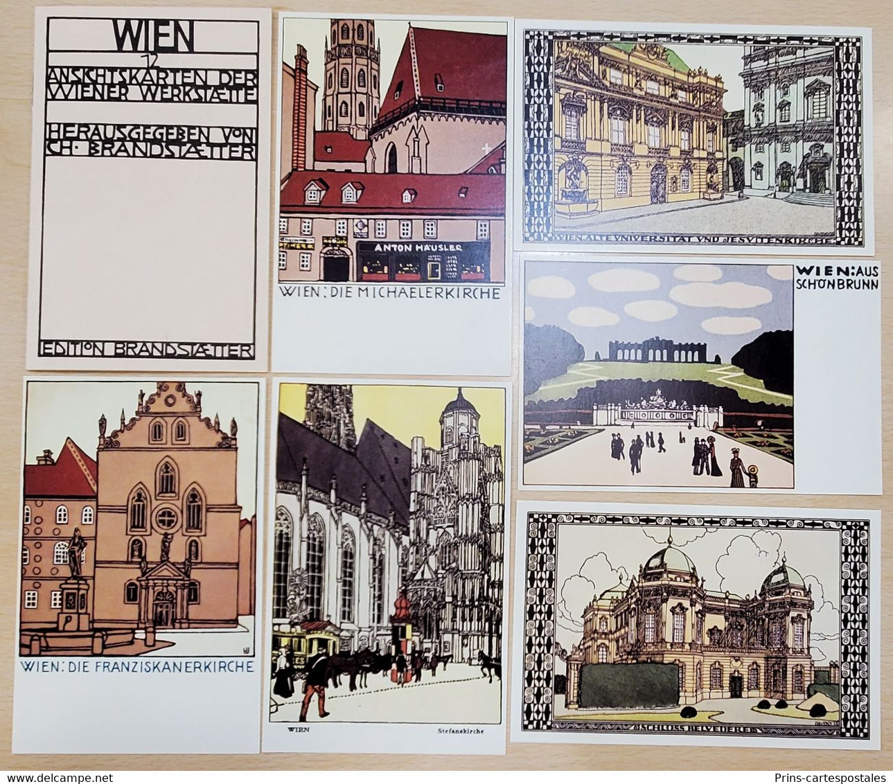 12 Cartes Wiener Werkstaette Brandstatter Edition + Fascicule - Tirage Moderne 1983 - Wiener Werkstaetten