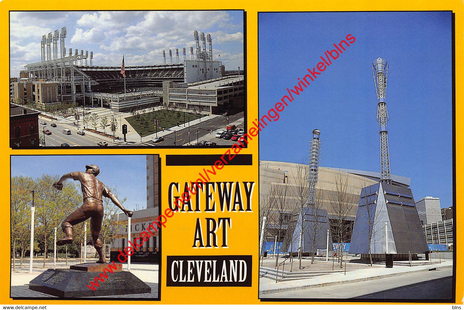 Cleveland - Gateway District Art Baseball - Ohio - United States USA - Cleveland