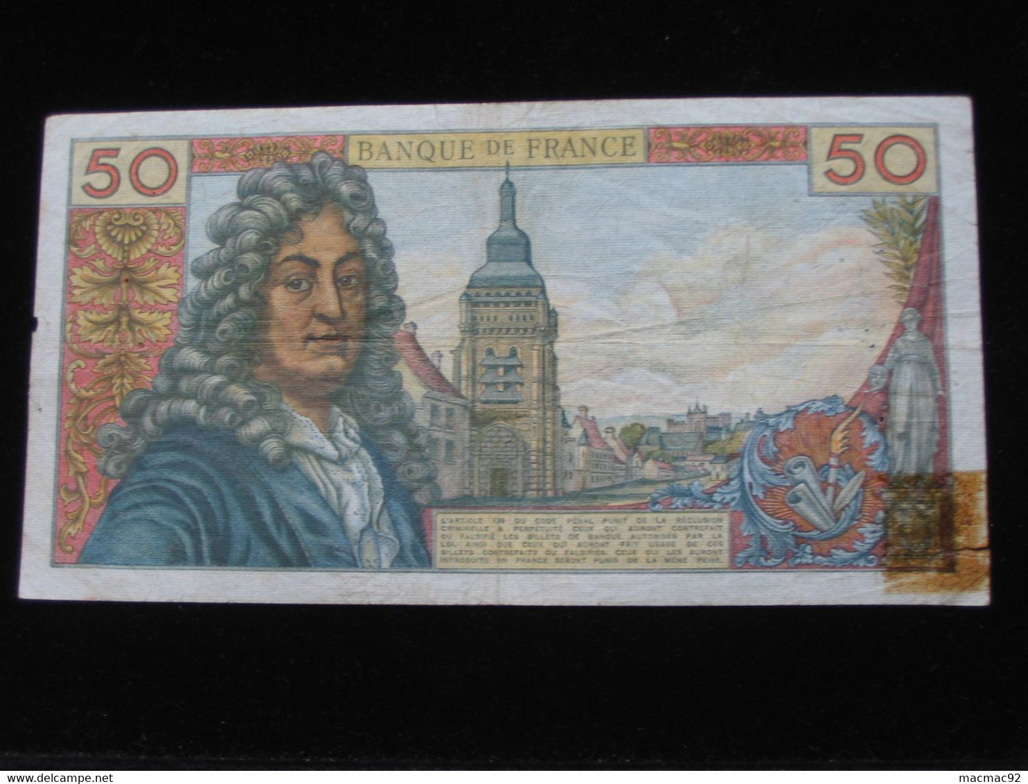 50 Cinquante Francs  RACINE - 11-7 -1963   **** EN ACHAT IMMEDIAT **** - 50 F 1962-1976 ''Racine''
