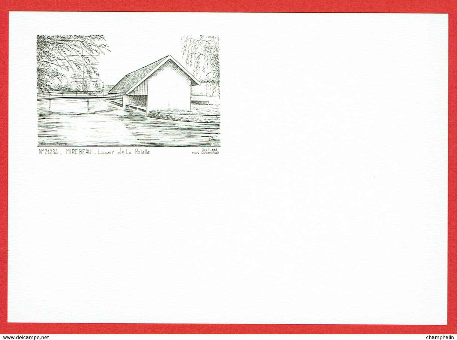 Mirebeau-sur-Bèze - Lavoir De La Potelle - Dessin Yves Ducourtioux - Mirebeau