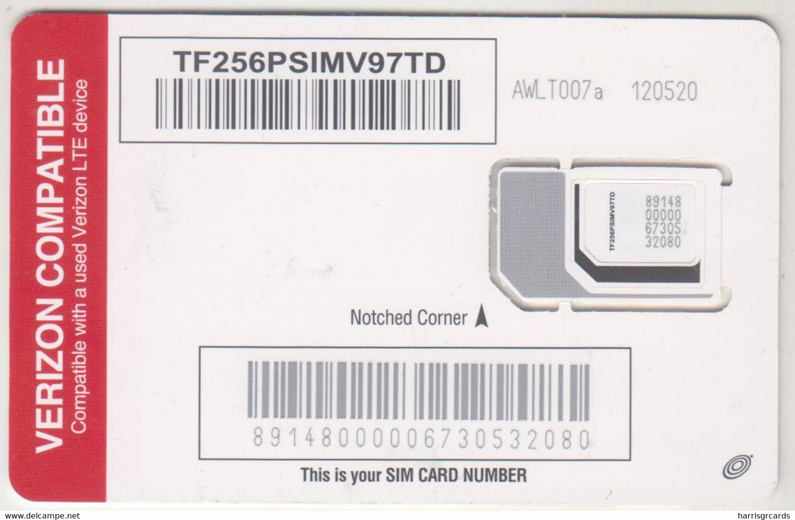 USA - Verizon Compatible Circles, Verizon GSM Card , Mint - [2] Tarjetas Con Chip